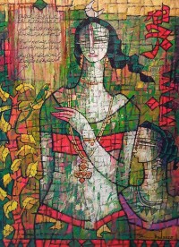 A. S. Rind, 24 x 36 Inch, Acrylic On Canvas, Figurative Painting, AC-ASR-809
